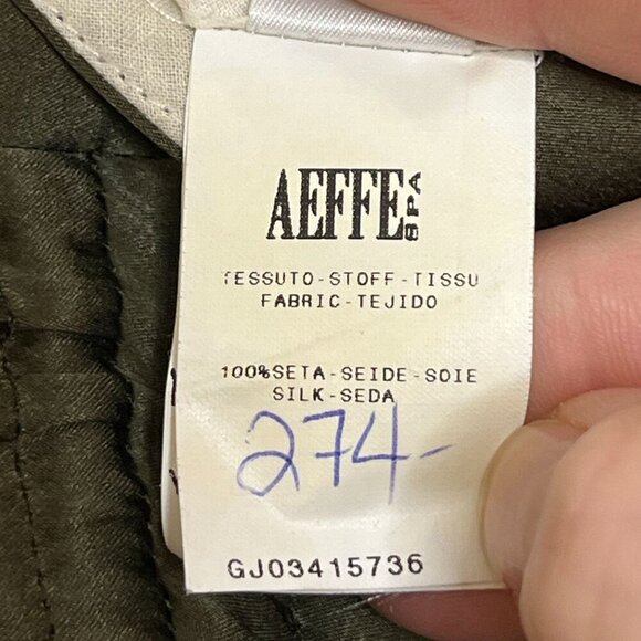 Philosophy Alberta Ferretti 100% Silk Satin Cinch Leg Skinny Pant Olive Green 4 - Picture 6 of 12